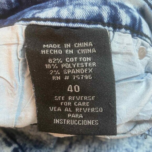 Waimea men’s slim fit distressed denim cutoff shorts size 40 - Picture 4 of 10